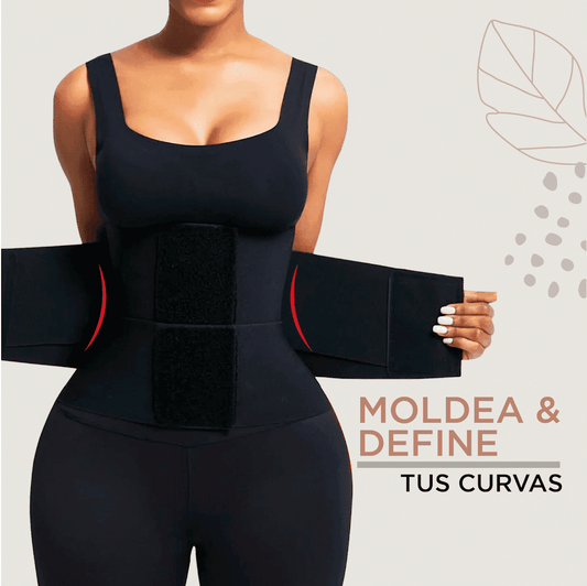 Cinturilla de alta compresión con efecto reloj de arena.